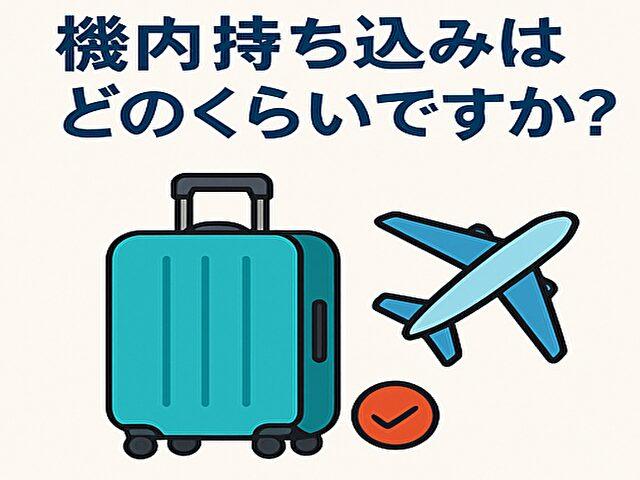 機内持ち込みはどのくらいですか？