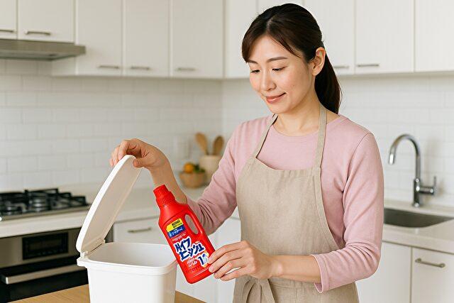 パイプユニッシュ容器の基本的な捨て方