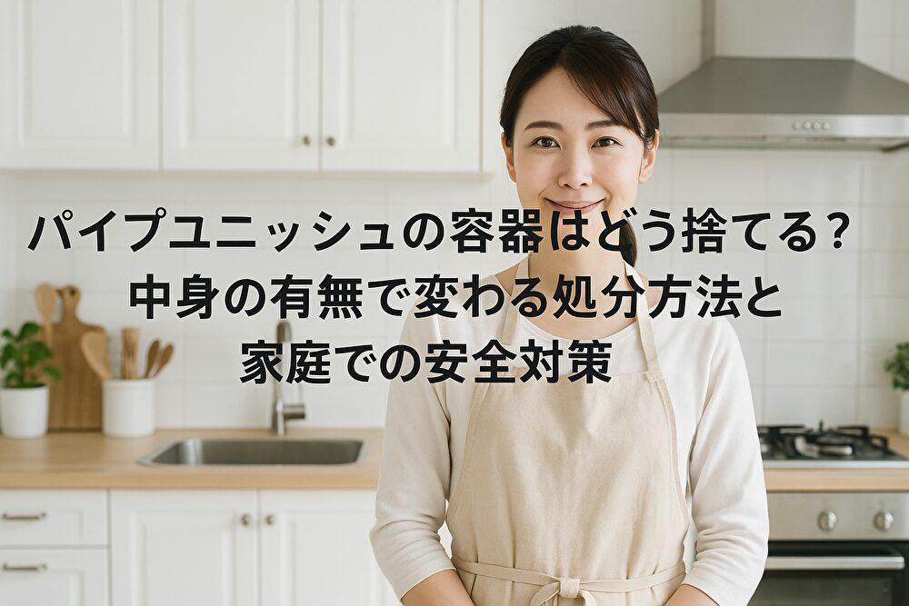 パイプユニッシュの容器はどう捨てる？中身の有無で変わる処分方法と家庭での安全対策