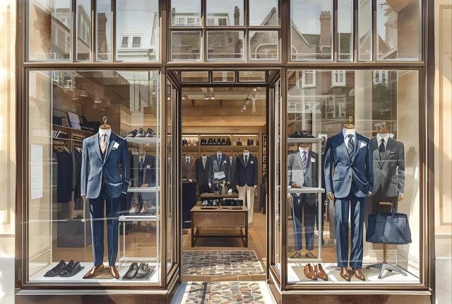 スーツ専門店での取り扱い
