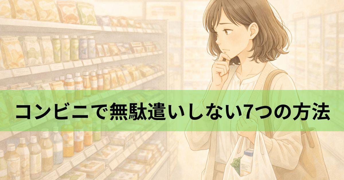 コンビニで無駄遣いしない7つの方法｜今日からできる節約習慣